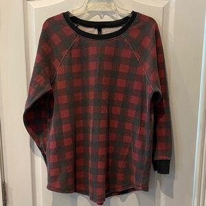 Torrid Red and Gray Plaid Shirt
